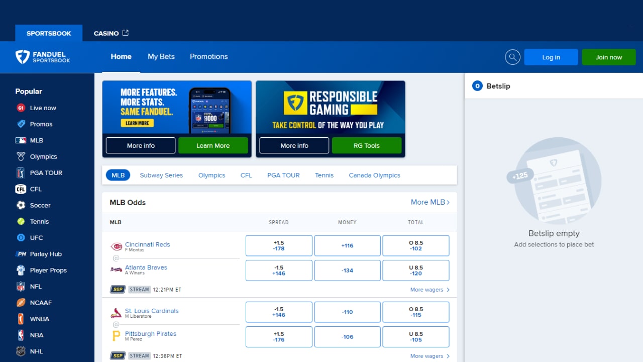 Fanduel sport betting