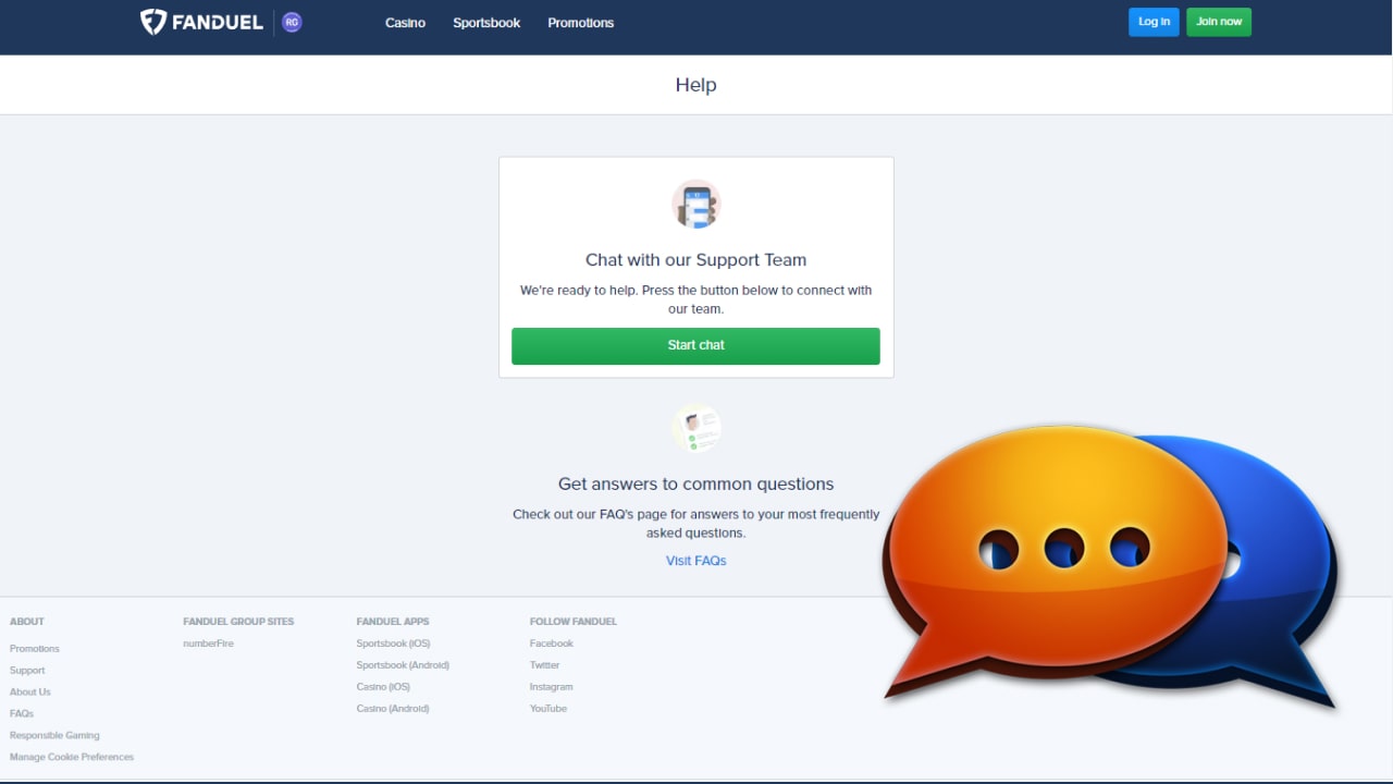 Fanduel sportsbook customer support