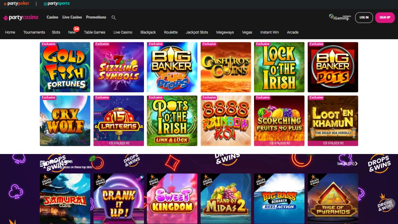 Party casino online games