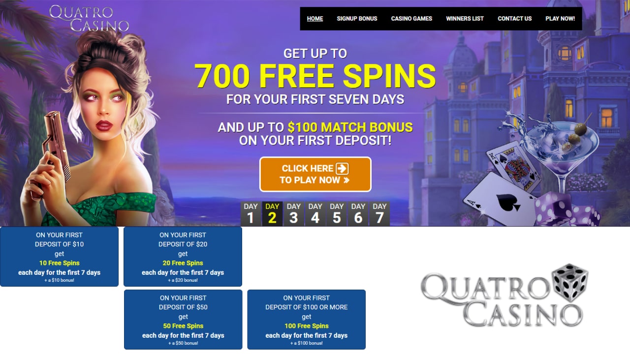 Quatro Casino bonuses