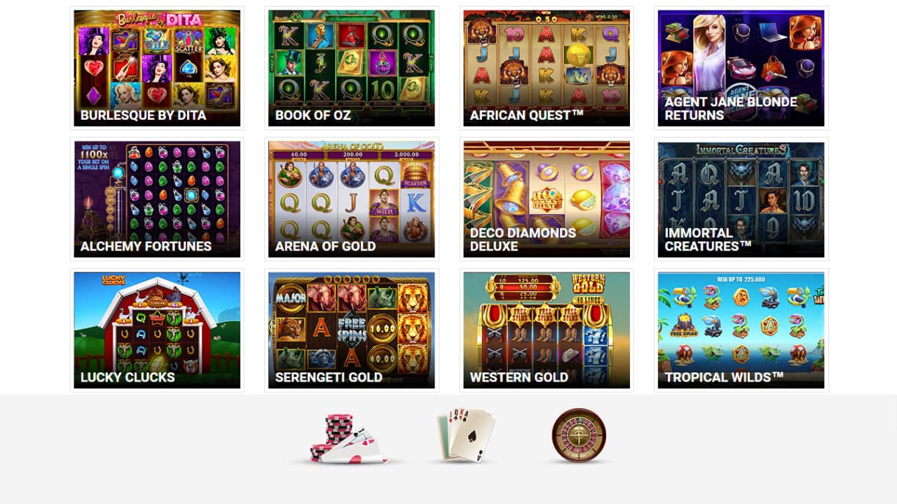 Quatro casino online games