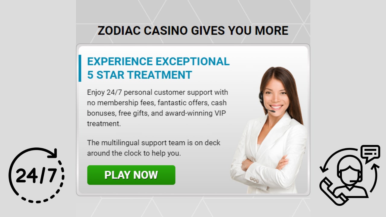 Zodiac casino customer support